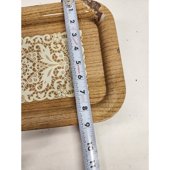 Vintage MCM Metal TV/Lap Trays , Set Of 4 Flower Power RETRO - Picture 12 of 13